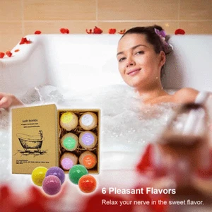 Aromatherapy Sea Salt Ball Body Essential Oil Explosion Bubble Bath Bombs Ball - Picture 1 of 12