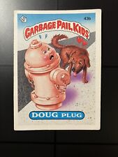 1985 Garbage Pail Kids Series 2 OS2 GPK 43b Doug Plug Glossy Puzzle Back