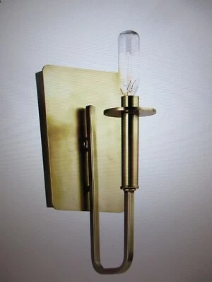 Kichler Alden 1-Light Natural Brass Bathroom Indoor Wall Sconce Light - Image 1 of 4