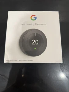 New Google Nest Learning Thermostat (3rd Generation) Smart Thermostat - Black - Picture 1 of 5