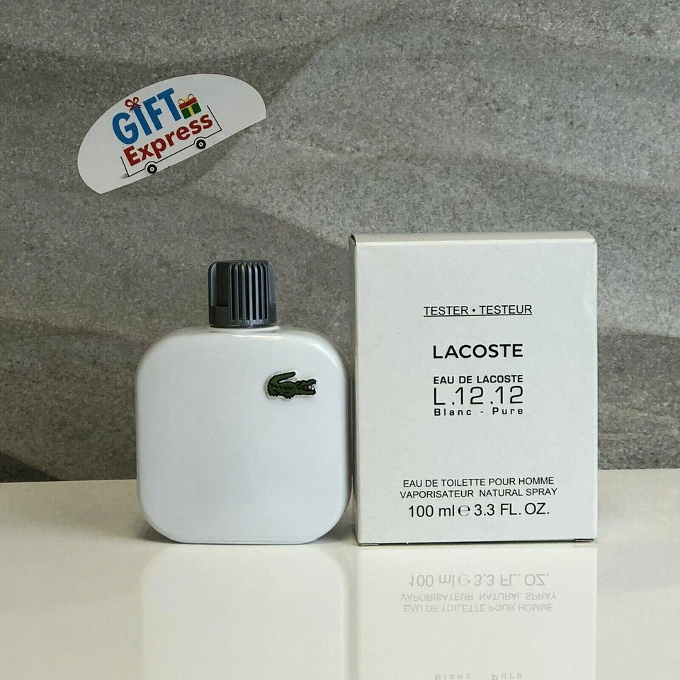 Eau De Lacoste L.12.12 Blanc Pure by Lacoste 3.3 oz EDT Spray TESTER for Men - Image 1 of 1