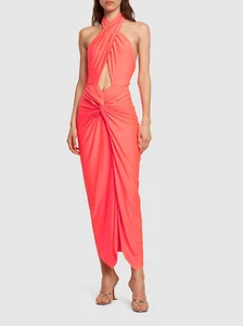 Nuevo con etiquetas Vestido Baobab Kena Jersey Elástico Midi Talla Pequeña - Imagen 1 de 11