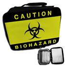 Caution Biohazard Novelty Insulated Lunch Bag - Black