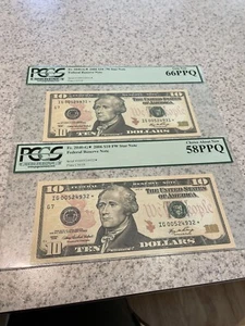 CONSECUTIVE $10 2006 Chicago Star Notes IG00524931* & IG00524932* 66PPQ & 58PPQ - Picture 1 of 6