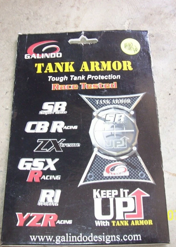 NUEVO Kit de armadura de tanque de combustible de gasolina Galindo TA-0090-004 R1 INT armadura de tanque de bicicleta de carreras Foto 1 de 1