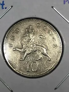 1992 Great Britain 10 New Pence Foreign Coin #783 - Picture 1 of 2