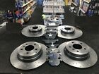 FOR BMW X5 3.0D SE E70 7STR FRONT REAR BREMBO DRILLED BRAKE DISCS AND BRAKE PADS