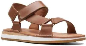 Clarks BNIB Ladies Sandals CRAFTSUN SPORT Tan Leather UK 8 / 42 RRP £80 - Imagen 1 de 7