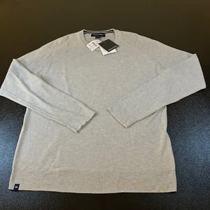 Mizzen+Main Cassady Crewneck Sweater Wicking Stretch Gray Mens Extra Large NWT - Picture 1 of 10