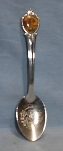 HOULTON MAINE SOUVENIR SPOON BOY AND THE BOOT FOUNTAIN 4 3/8" - Picture 1 of 5