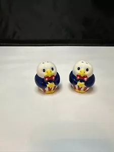 Patriotic Liberty Baby Bald Eagle Red White Blue Salt & Pepper Shaker Set - Picture 1 of 2