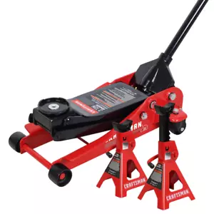 Kit de gato hidráulico de acero rojo de 3 toneladas CRAFTSMAN - Imagen 1 de 9