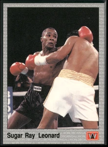 1991 All World Boxing Sugar Ray Leonard #24 Salón de la Fama Salón de la Fama Boxeo - Imagen 1 de 2