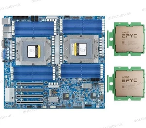 Gigabyte MZ73-LM0 Motherboard + 2x AMD EPYC GENOA 9754 CPU QS Version kit - Afbeelding 1 van 5