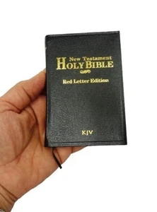 Mini Pocket Holy Bible New Testament King James Version Red Letter KJV Prayer - Picture 1 of 24