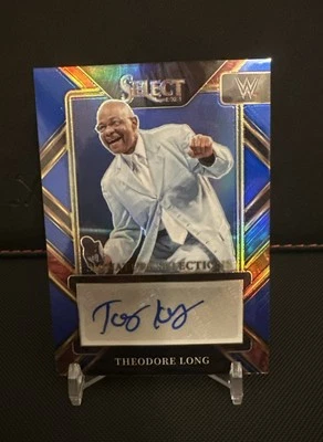 2023 Panini Select WWE Theodore Long Autograph Blue Parallel /35 #SL-TLG - Image 1 of 2