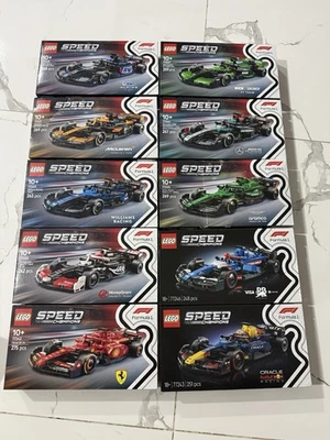 LEGO 77242 -77251 Speed Champions Formula One 1 F1 Collection Full 10 Set New - image 1 of 4