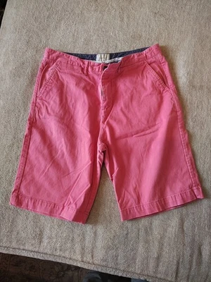 Jachs Chino Shorts Men's Size 32 Pink/Salmon Flat Front  Cotton Blend - Image 1 of 3