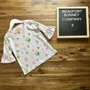TBBC Twiggy Tunic Top Party Like It's Your Birthday White Pink Short Sleeve 5 - Picture 1 of 7