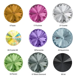 20 Stück - 5mm Rivoli Swarovski Kristalle, Facettierte Steine Schmuckherstellung - Picture 1 of 13