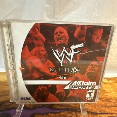 WWF Attitude - Sega Dreamcast 1999 - Wrestling WWE Video Game Tested CIB - Image 1 of 4