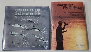Salt Water Fly Fishing & Secrets of the Saltwater Fly Fishing Tips... 2 Book Lot - Picture 1 of 15