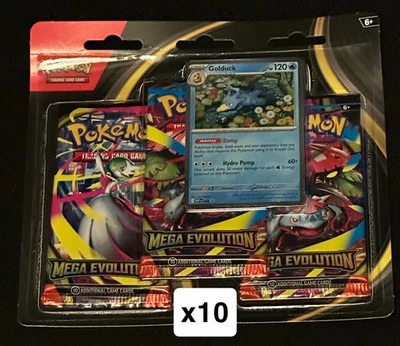 Pokemon Mega Evolution Pack 3 Blister - LOTE DE 10  Foto 1 de 3