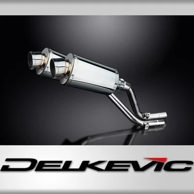 KIT ESCAPE SILENCIADOR ACERO INOXIDABLE OVALADO 225mm HONDA NX650 DOMINATOR 1995-2002 - Imagen 1 de 3