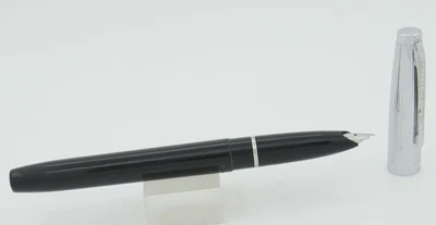 Sheaffer Skripsert Black w/Chrome Cap Fountain Pen - Fine Nib - c. 1958 - Image 1 of 4