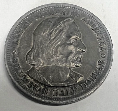 1892 - 1893 Worlds Columbian Exposition Silver Half Dollar Commemorative Lot A - Image 1 of 2