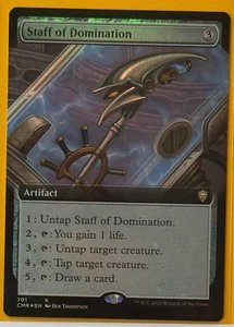 FOIL Staff of Domination (Extended Art) NM Commander Legends - Foto 1 di 2
