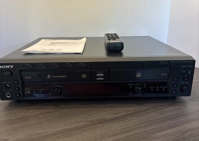 SONY RCD-W50C 5 CD Changer/CD Player CD Recorder - Remote - READ - Image 1 of 4
