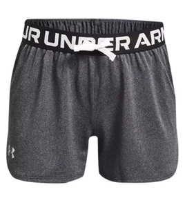 New Under Armour Girls' Gray Play Up Shorts Pick Size S F1L1 - Picture 1 of 2