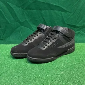 Fila F-13v Triple Black Men's Hi Top Basketball Shoes | Size 7 - Picture 1 of 5