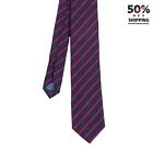 HACKETT Silk Necktie One Size Mini  - Track Stripe / Pattern Fully Lined
