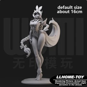 Juego Ahri Fox Bunny Girl Resina Impresión 3D GK Figura Hágalo Usted Mismo Modelo Sin Pintar - Imagen 1 de 12