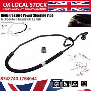 FOR FORD TRANSIT MK7 2.2 FWD HIGH & LOW POWER STEERING HOSES PIPES & NUT 2006-14 - Picture 1 of 19