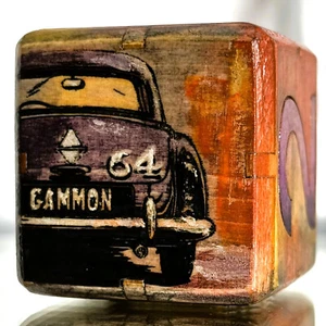 Chromatic Cruiser - Neon Dreams in Motion - Backgammon Double Cube 36mm - Bild 1 von 9