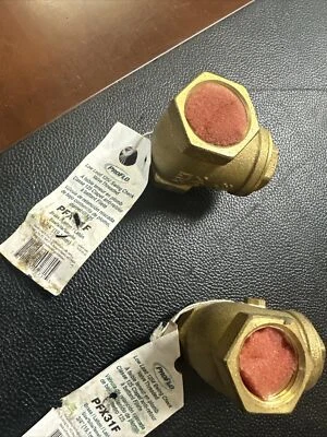 2 X ProFlo Low Lead 125 Swing Check Valve Threaded 3/4" 200 WOG Brass PFX31F New - Image 1 of 4