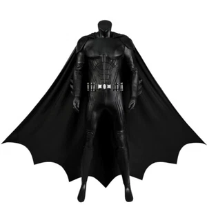 The Flash Batman Michael Keaton Cosplay Costume Hero Battle Cape Suits Outfit - Picture 1 of 28