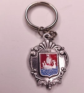 Kostroma Russia Coat of Arms Travel Souvenir Keychain Key Ring USSR Homeland - Picture 1 of 3