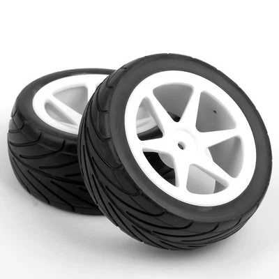 4pcs Front Rear Buggy Tires For 1:10 HSP HPI OnRoad Racing RC Car 12mm Hex Wheel - Image 1 of 4