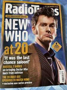 RADIO TIMES : March 2025 Dr Who 20th anniversary edition NEW & UNREAD cover #2 - Picture 1 of 1