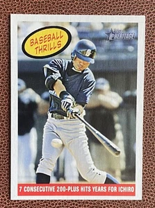 2008 Topps Heritage Baseball Thrills Ichiro #373 Mariners - Imagen 1 de 1