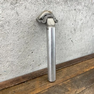 Tija de sillín vintage Sugino SP-K 27,2 mm 200 mm SPK años 80 Silver Race Mountain MTB Foto 1 de 4