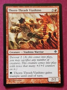 Magic The Gathering SHARDS OF ALARA THORN-THRASH VIASHINO red card MTG - Bild 1 von 2
