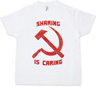 Sharing is Caring Dziecięcy Chłopięcy T-shirt Socjalizm Komunizm Młotek Sierpień