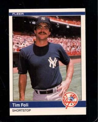 1984 FLEER UPDATE #38 TIM FOLI NMMT YANKEES *X112832 - Image 1 of 2