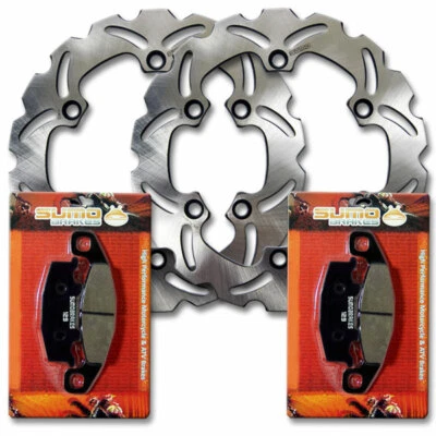 Rotor de disco de freno delantero de calidad + pastillas para Kawasaki ZC600C Ninja 600R [1988-1996] Foto 1 de 4