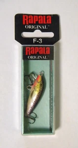 Rapala Original Floater F03 PD 1/16oz 1 1/2" lila abfallend aus Balsa Neu im Karton - Bild 1 von 3